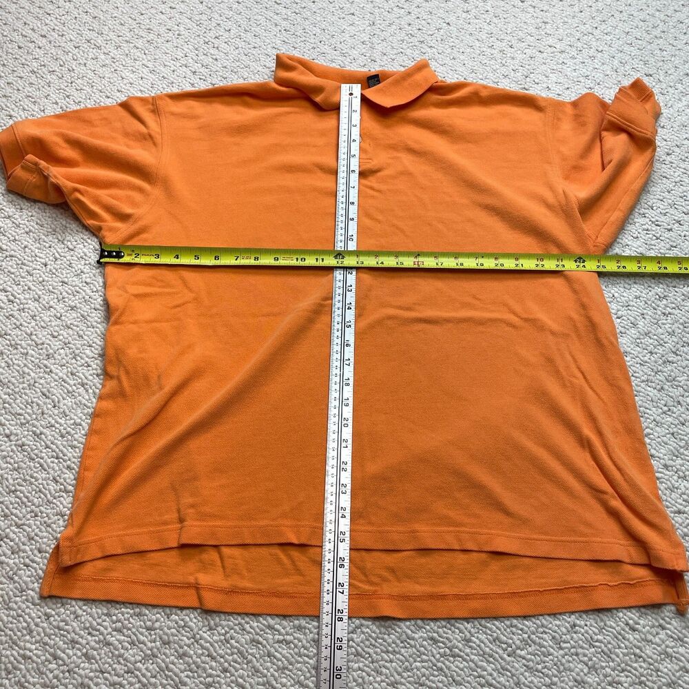 Gap Pique Polo Shirt Mens XXL 50" Orange Short Sleeve Rugby Golf Cotton Adult